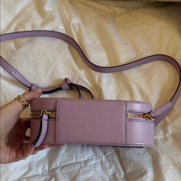 Fendi Lilac Leather FF Logo Crossbody Bag - Picture 2 of 8